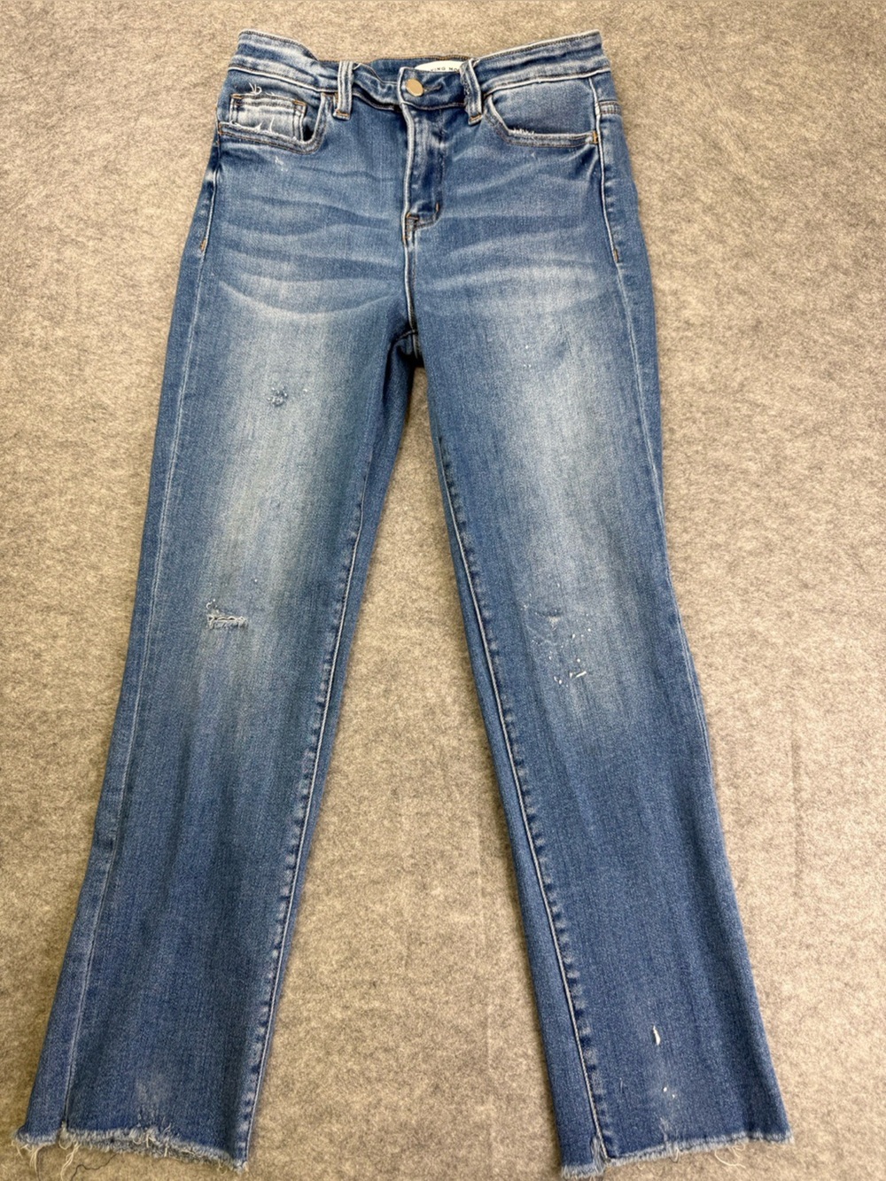 AGOLDE Jeans Size 26 Distressed Raw Hem Straight Leg Organic Cotton